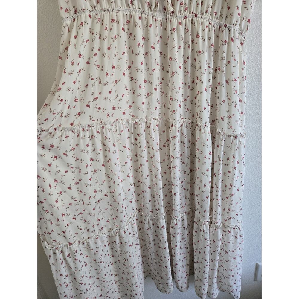 Hayden LA 2XL White Floral Maxi Dress Cottage Prairie Modest Farmcore Country - Picture 8 of 11